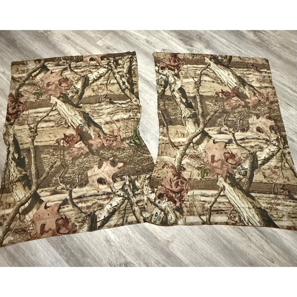 Mossy Oak Break-Up Infinity Camouflage Pillowcase Set Standard Size Brown Green